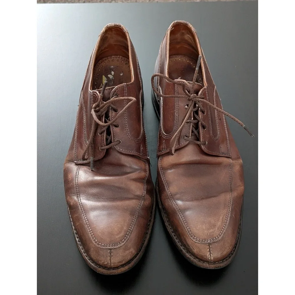 Allen Edmonds Montgomery Leather Dress Shoes Men's Walnut Brown‎ Lace Up Size 10